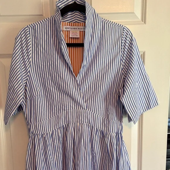 Gretchen Scott Designs Light Blue June  Midi  Dress Large - Picture 10 of 15